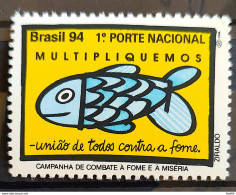 C 1909 Brazil Stamp Campaign To Combat Hunger And Misery Fish 1994 - Unused Stamps