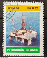 C 1906 Brazil Stamp 40 Years Of Petrobras Petroleum Energy 1994 Circulated 1 - Usati