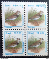 Brazil Regular Stamp RHM 714 Urban Birds Quero Quero 1994 Block Of 4 - Neufs