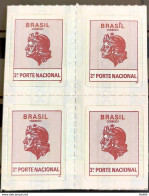 Brazil Regular Stamp RHM 707 Proof Of Franking 3 Postage Effigy Of The Republic 1994 Block Of 4 - Ongebruikt