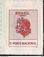 Brazil Regular Stamp RHM 707 Proof Of Franking 3 Postage Effigy Of The Republic 1994 - Neufs