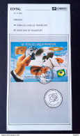 Brazil Brochure Edital 1994 12 Book Fair Frankfurt With Stamp CBC Germany - Briefe U. Dokumente