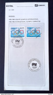 Brazil Brochure Edital 1994 03 Olympic Comite With Stamp CBC RS Porto Alegre - Briefe U. Dokumente