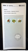 Brazil Brochure Edital 1994 03 Urban Birds Without Stamp - Lettres & Documents