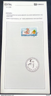 Brazil Brochure Edital 1994 02 Mother Girl Religion African Culture With Stamp - Briefe U. Dokumente