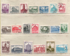 Rumänien 1972 Bauten MiNr.: 3083-3102 Satz Gestempelt; Romania Used - Used Stamps