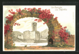 Passepartout-Lithographie Trento, Castello Del Buon Consiglio  - Trento
