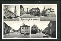 AK Heidelberg-Kirchheim, Katholische Kirche, Wasserturm, Evangelische Kirche  - Kirchheim