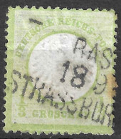 1872 Mi.2, Eagle "small Shield"  1/3gr Green Cat. €50 - Used Stamps