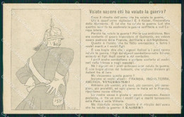 WW1 WWI Propaganda Kaiser Wilhelm Cartolina Postcard XF7720 - Sonstige & Ohne Zuordnung