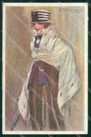 Artist Signed Mauzan Glamour Fashion Lady Serie 278-4 Cartolina XP8875 - Altri & Non Classificati