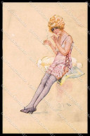 Artist Signed Maurice Milliere Risque Glamour Lady Serie 2084-2 Cartolina ZG6510 - Altri & Non Classificati