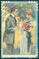 Artist Signed Bompard Glamour Lady Romantic Couple Serie 503-3 Postcard VK8928 - Otros & Sin Clasificación