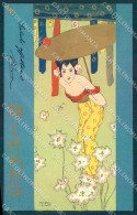 Artist Signed Kirchner R. Lady Geisha Mikado D.14.b-2 CREASED Postcard VK8658 - Otros & Sin Clasificación
