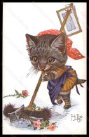 Artist Signed Illustratori A. Thiele Dressed Cat TSN Serie 1892 Postcard VK6644 - Sonstige & Ohne Zuordnung