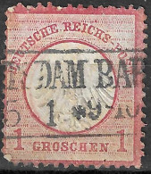 GERMANY GERMAN EMPIRE 1872  Mi # 4 , Eagle "small Shield"  1gr Rose - Gebraucht