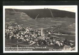 AK Oberwiesenthal, Totale Mit Fichtelberg, Orig. Fliegeraufnahme  - Oberwiesenthal