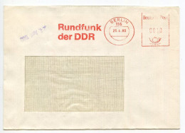 Germany, East 1980 Meter Cover; Berlin - Rundfunk Der DDR (GDR Radio) - Frankeermachines (EMA)