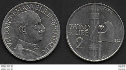 1923 Italia VE III Lire 2 Buono Fascio In Nichelio QSPL - 1900-1946 : Vittorio Emanuele III & Umberto II