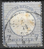 GERMANY GERMAN EMPIRE 1872  Mi # 10 , Eagle "small Shield" 7kr Ultra CAT VALUE 120€ - Gebraucht