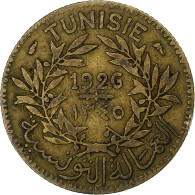 France, Tunisie, Muhammad VI, Franc, 1926, Paris, Bronze-Aluminium, TB+, KM:247 - Altri & Non Classificati