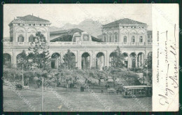 Napoli Città Stazione Tram STRAPPINO PIEGA Cartolina XB1774 - Napoli (Naples)