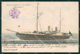 Napoli Nave Sussidiaria Messaggero Cartolina XB1739 - Napoli (Naples)