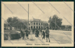 Treviso Città Stazione Ferroviaria Cartolina ZC1610 - Treviso