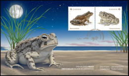 2024 Canada Fauna Endangered Frogs FDC With Pair - 2011-...