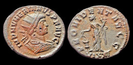 Numerian Antoninianus Providentia Standing Front - The Military Crisis (235 AD Tot 284 AD)