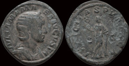 Julia Mamaea AE Sestertius Felicitas Standing Facing - Die Severische Dynastie (193 / 235)