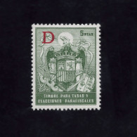 TIMBRE PARA TASAS Y EXACCIONES PARAFISCALES 5 PTAS — Sello Fiscal Nuevo ** MNH - Revenue Stamps