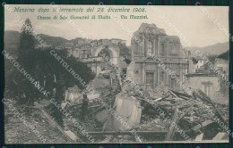 Messina Città Terremoto 1908 Cartolina XB1969 - Messina