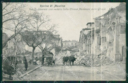 Messina Città Terremoto Buoi Alterocca 5606 ABRASA Cartolina XB2024 - Messina