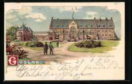 Lithographie Goslar, Das Kaiserhaus  - Goslar