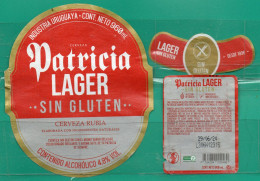 Uruguay - Etiqueta De Cerveza Patricia Lager-Sin Glutén  960 Cc " Retornable " - Bier