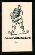 AK Soldat Schleppt Kaiser Wilhelm Torte  - Guerre 1914-18