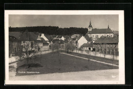 AK Velké Opatovice, Kostel, Park  - Tchéquie