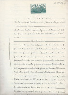 ESPAÑA 1905 — PLIEGO DE 3 Ptas, ENTERO FISCAL. Marca De Agua: TIMBRE DEL ESTADO - Fiscales