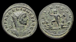 Aurelian AE Antoninianus Sol And 2 Captives - L'Anarchie Militaire (235 à 284)
