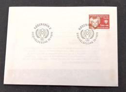 D)1975, DENMARK, FIRST DAY COVER, ISSUE, INTERNATIONAL YEAR OF THE CHILD, FDC - Altri & Non Classificati