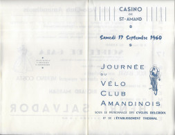 JOURNEE DU VELO CLUB AMANDINOIS SAINT AMAND LES EAUX NORD 1960 - COURSE CYCLISTE ( VAN LOY, ANQUETIL, CERAMI, STABLINSKI - Wielrennen