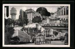 AK Breclav, Kostel, Skoly, Namesti  - Tschechische Republik
