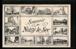 CPA Noisy-le-Sec, Souvenir De Noisy-le-Sec  - Noisy Le Sec