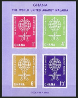 Ghana 1962 MNH Imperf SS, Malaria, Mosquito, Medicine, Disease - Enfermedades