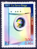 France 2000 MNH, 1901 The Washing Machine, Invention - Fysica