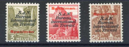 Schweiz Ausg. F.d. Int. Arbeitsamt BIT, 1937, 39, 44, 61 SPEC., ... - Oficial