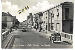 Marche-macerata-porto Potenza Picena Viale Regina Margherita Veduta Viale Auto Epoca Bella Animata Fine Anni 60 - Autres & Non Classés