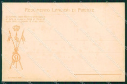 Militari Reggimentali IX Lancieri Di Firenze Cartolina XF2232 - Regiments