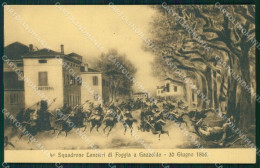 Militari XI Reggimento Cavalleggeri Di Foggia Gazoldo Cartolina XF2275 - Regiments